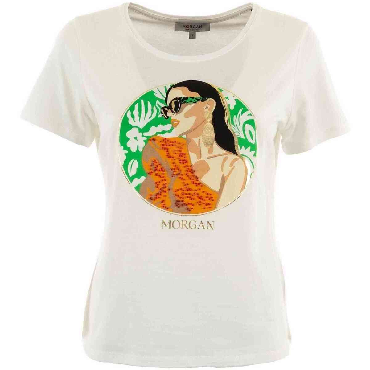 T-shirt με κοντά μανίκια Morgan 077-50708223426899