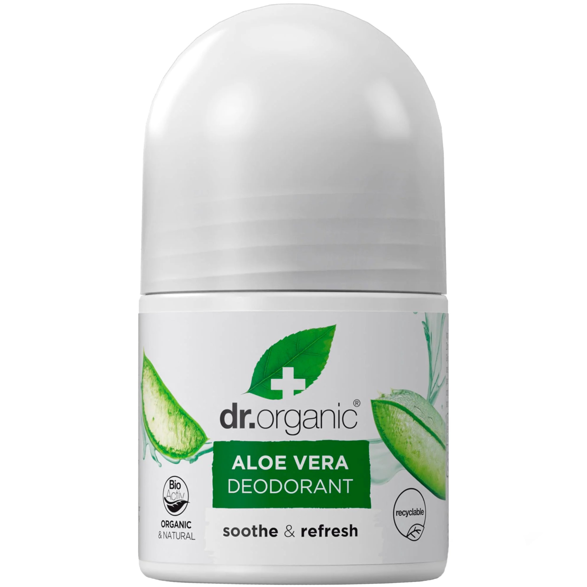 Dr Organic Aloe Vera Deodorant Αποσμητικό με Βιολογική Αλόη Βέρα 50ml