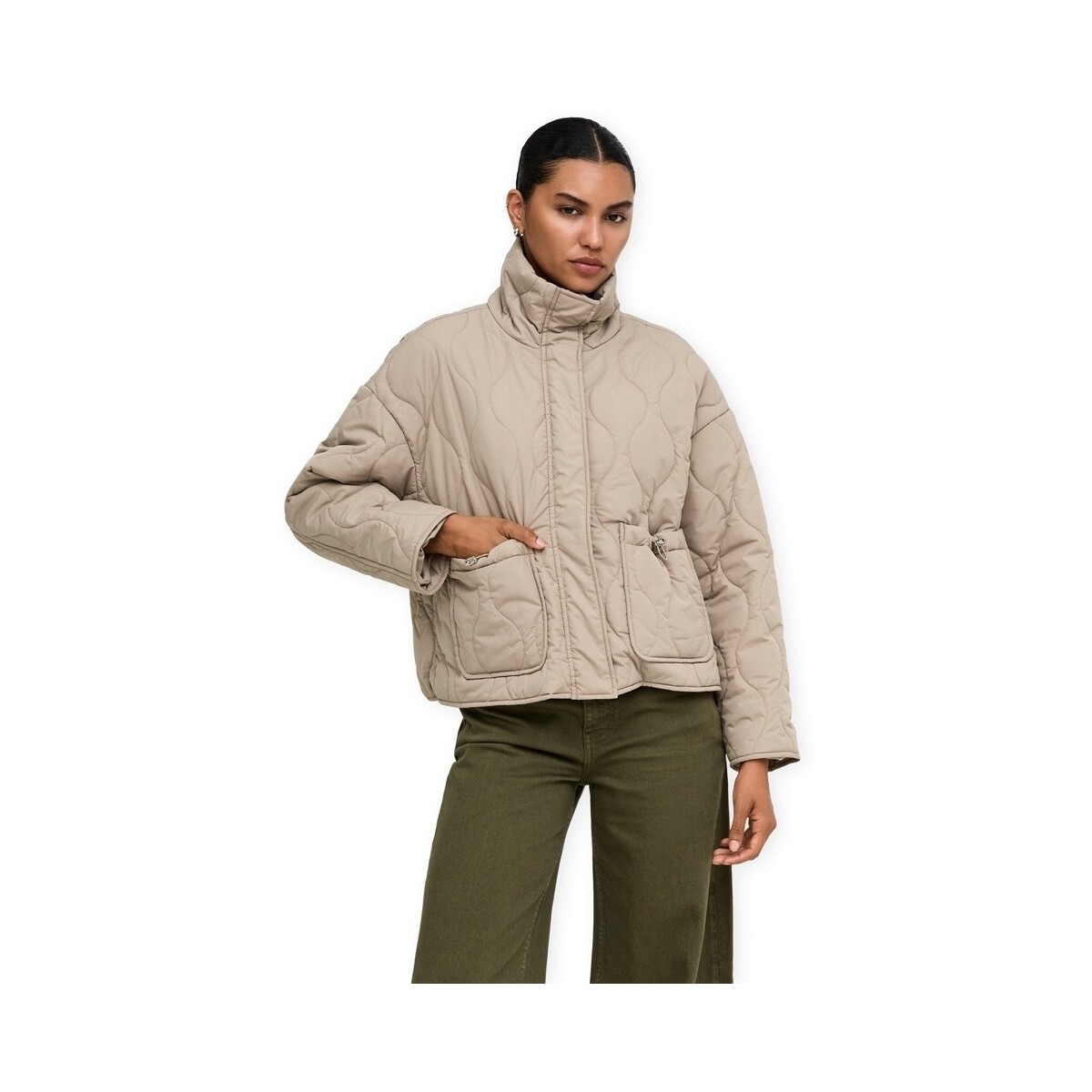 Παλτό Only Sigga Short Jacket - Silver Mink