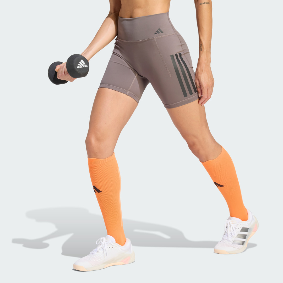 Κοντό κολάν Optime Workout 3-Stripes