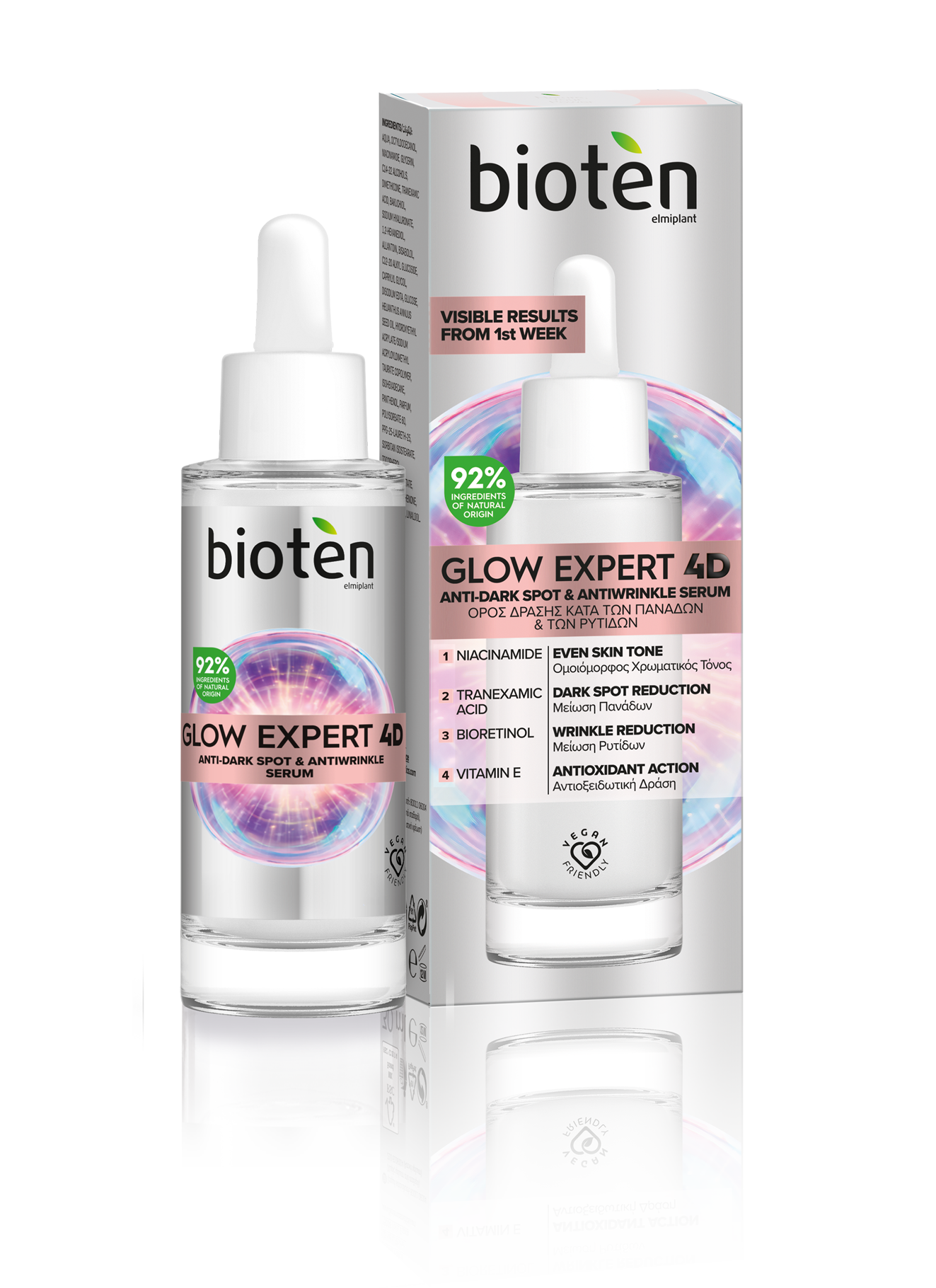 Glow Expert 4D Ορός Δράσης Κατά Των Πανάδων & Των Ρυτίδων 30ml