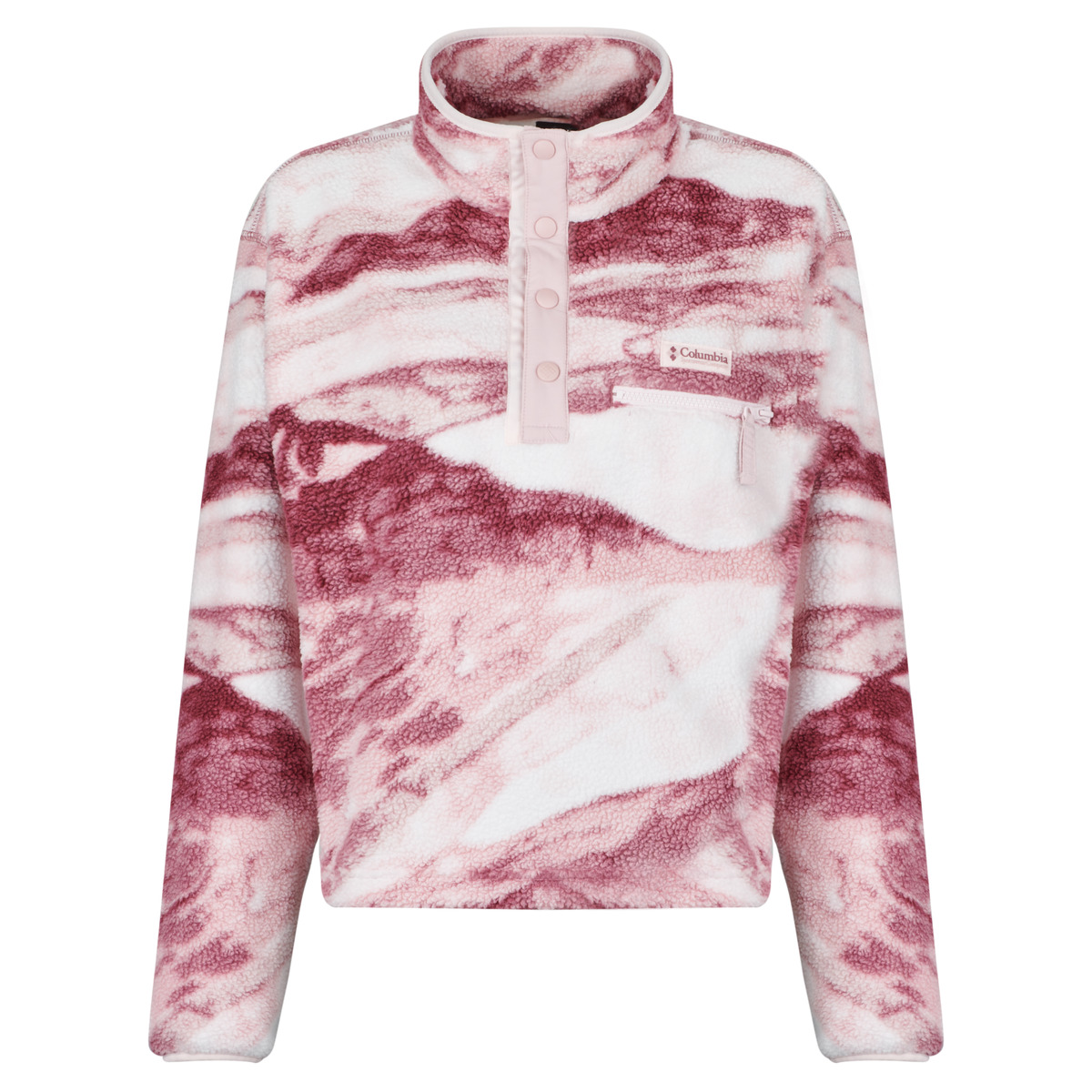 Fleece Columbia Helvetia II Printed Cropped Half Snap