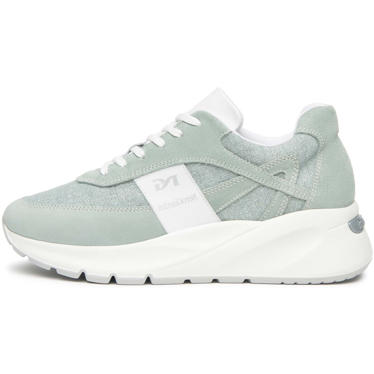 Xαμηλά Sneakers NeroGiardini Velour T.Lino Lurex 06 Aspa Skipper Pu.Bide