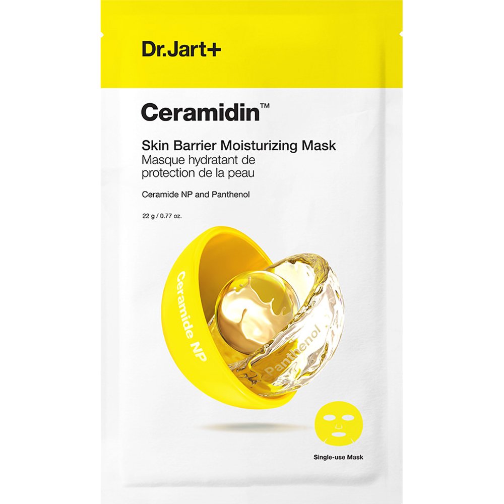 Dr.Jart+ Ceramidin Skin Barrier Moisturuzing Mask for Dry Skin Ενυδατική Μάσκα Προσώπου με Κεραμίδια NP, Πανθενόλη & Γλυκερίνη, Κατάλληλη για Ξηρές Επιδερμίδες 22g
