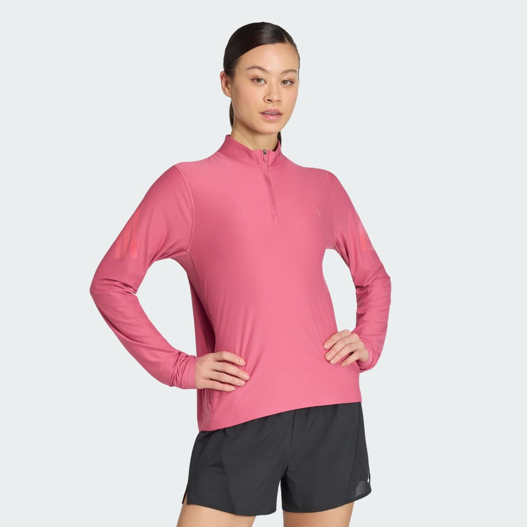 Πουλόβερ adi365 Iconic Running με φερμουάρ 1/2