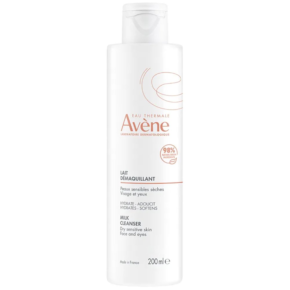 Avene Milk Cleanser Γαλάκτωμα Ντεμακιγιάζ για Ευαίσθητες - Ξηρές Επιδερμίδες για Πρόσωπο &  Μάτια 200ml