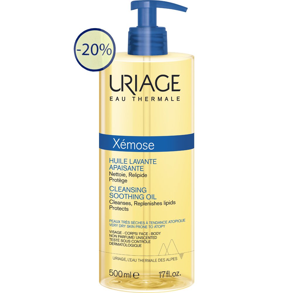 Uriage Promo Xemose Cleansing Soothing Oil Καταπραϋντικό Λάδι Καθαρισμού για Πολύ Ξηρές Επιδερμίδες με Τάση Ατοπίας 500ml