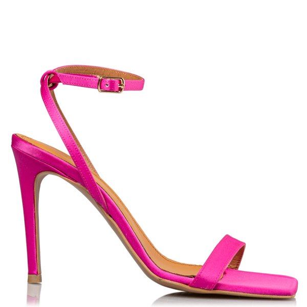 WRAPAROUND SATIN SANDALS