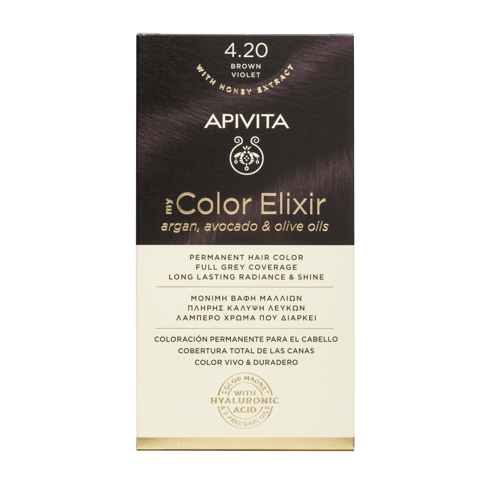 Apivita My Color Elixir Permanent Hair Color Μόνιμη Βαφή Μαλλιών Χωρίς Αμμωνία που Σταθεροποιεί & Σφραγίζει το Χρώμα 1 Τεμάχιο