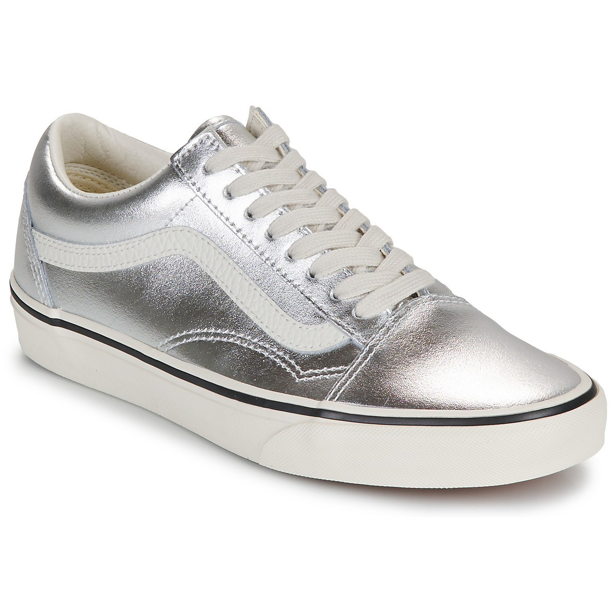Xαμηλά Sneakers Vans Old Skool LEATHER METALLIC SILVER