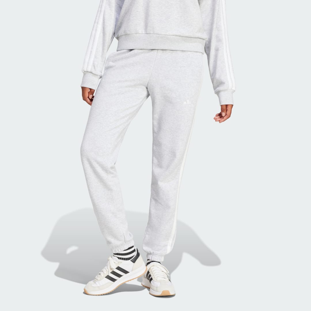 Essentials 3-Stripes French Terry Cuffed Pants