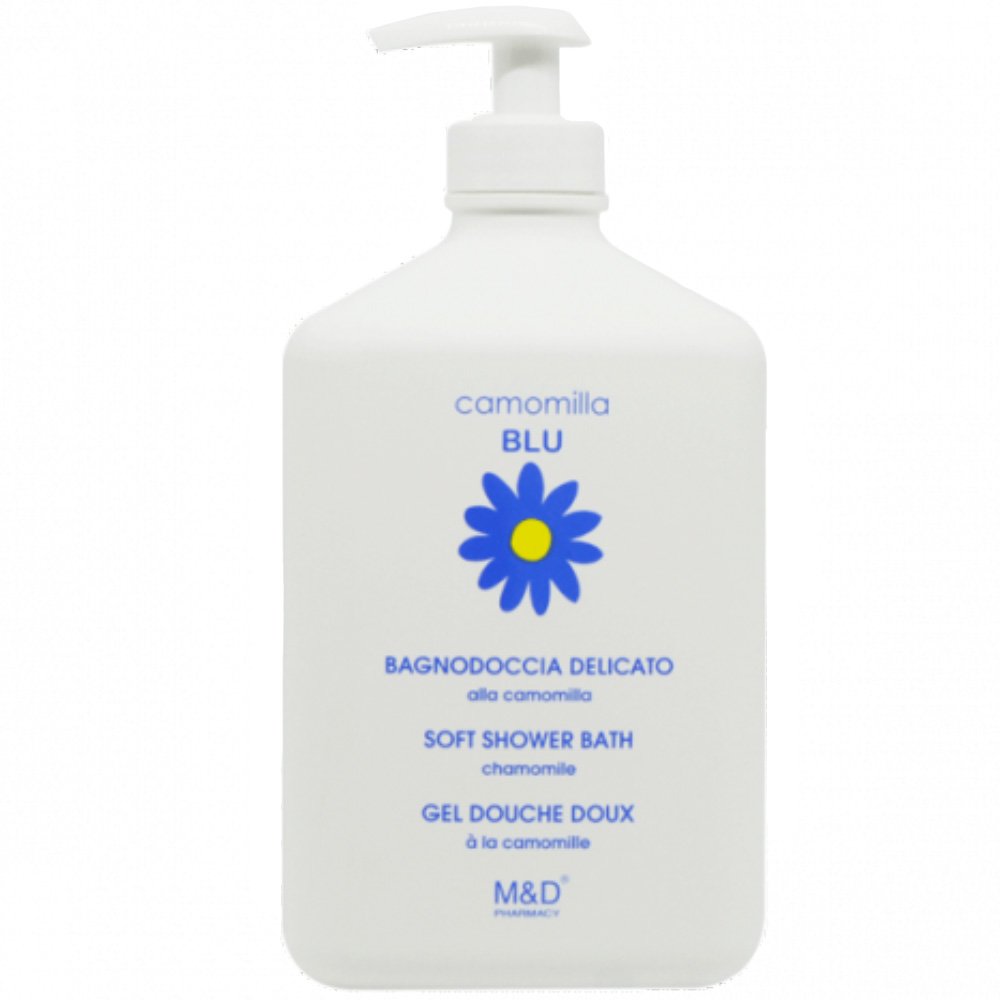 Camomilla Blu Delicate Douche Doux Bath & Shower Gel Απαλό Αφρόλουτρο για Πολύ Ευαίσθητο & Δυσανεκτικό Δέρμα με Χαμομήλι με Αντλία 500ml