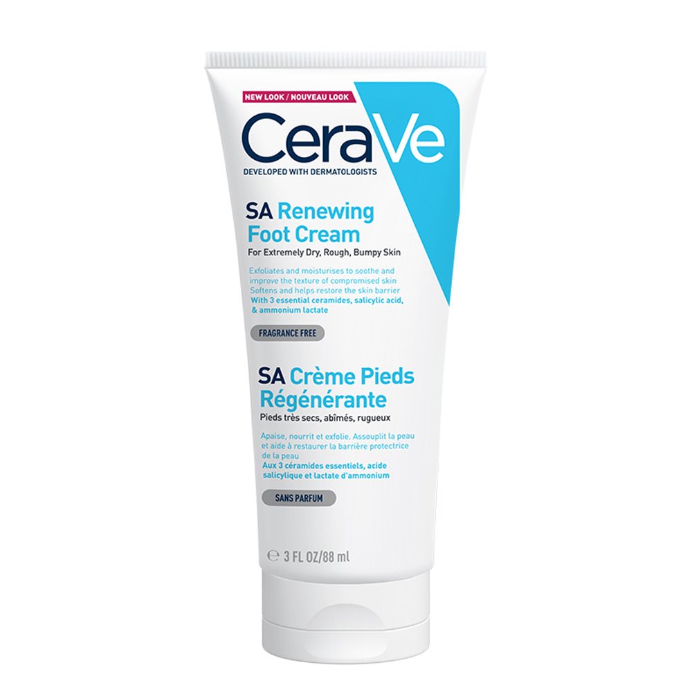 CeraVe SA Renewing for Extremely Dry, Rough Bumpy Skin Foot Cream Αναπλαστική Κρέμα Ποδιών για Πολύ Ξηρό, Τραχύ & Σκασμένο Δέρμα 88ml