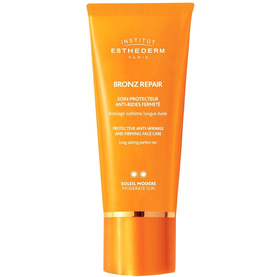 Institut Esthederm Bronz Repair Protective Anti-Wrinkle & Firming Face Care Moderate Sun Αντιρυτιδική Κρέμα Προσώπου που Βελτιστοποιεί το Φυσικό Μαύρισμα 50ml