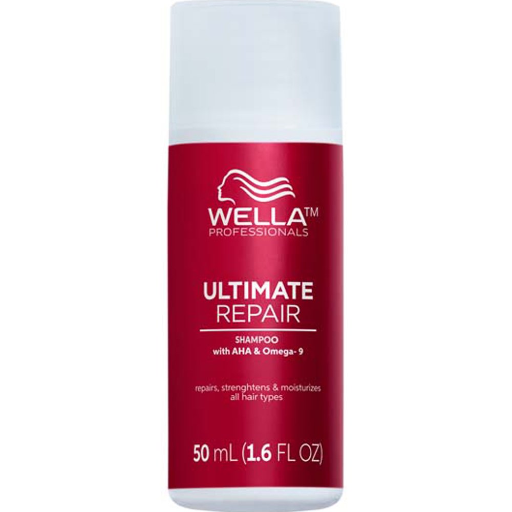 Wella Professionals Ultimate Repair Shampoo Step 1 Ανάλαφρο Κρεμώδες Σαμπουάν με Πλούσιο Αφρό για Πολύ Ταλαιπωρημένα Ξηρά Μαλλιά Travel Size 50ml