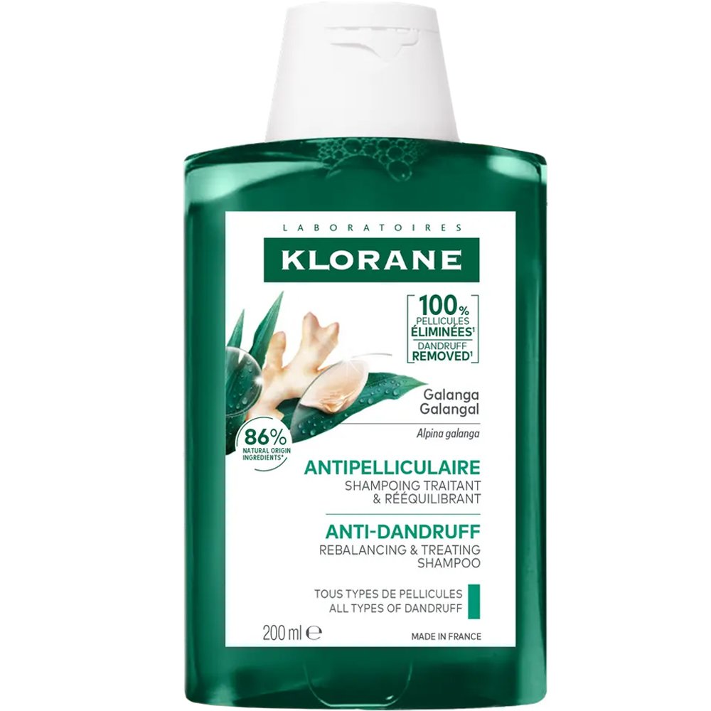 Klorane Galangal Anti-dundruff Rebalancing & Treating Shampoo Αντιπυτιριδικό Σαμπουάν Εξισορρόπησης που Δρα Ενάντια σε Κάθε Τύπο Πιτυρίδας 200ml