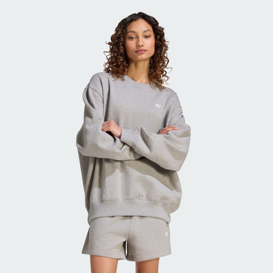 Μπλούζα ESSENTIALS CREW LONG FLEECE OS