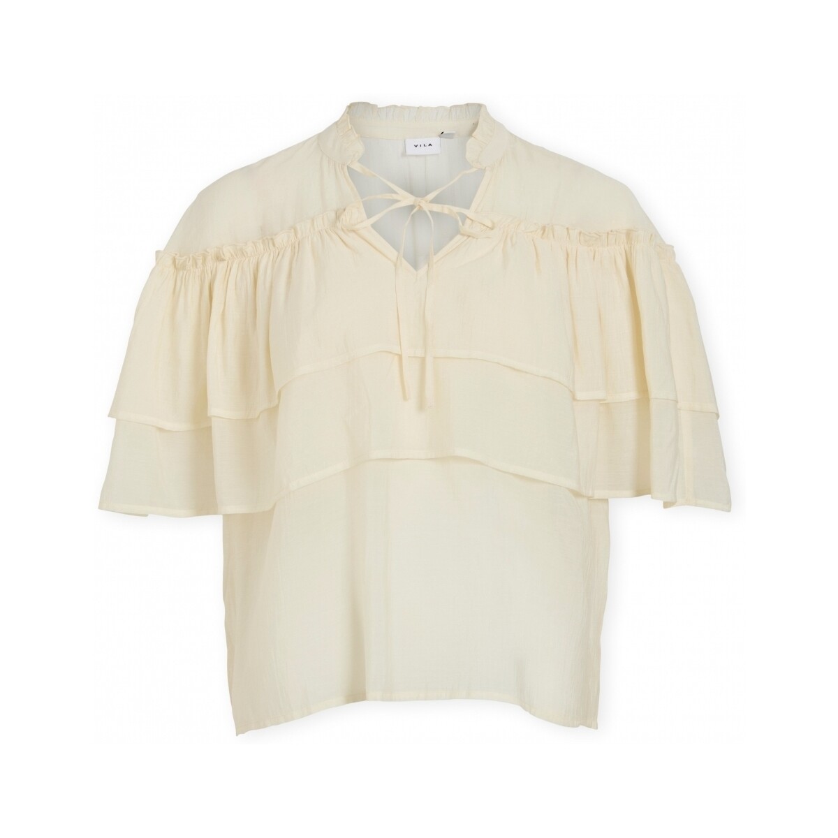Μπλούζα Vila Top Flowy - Birch