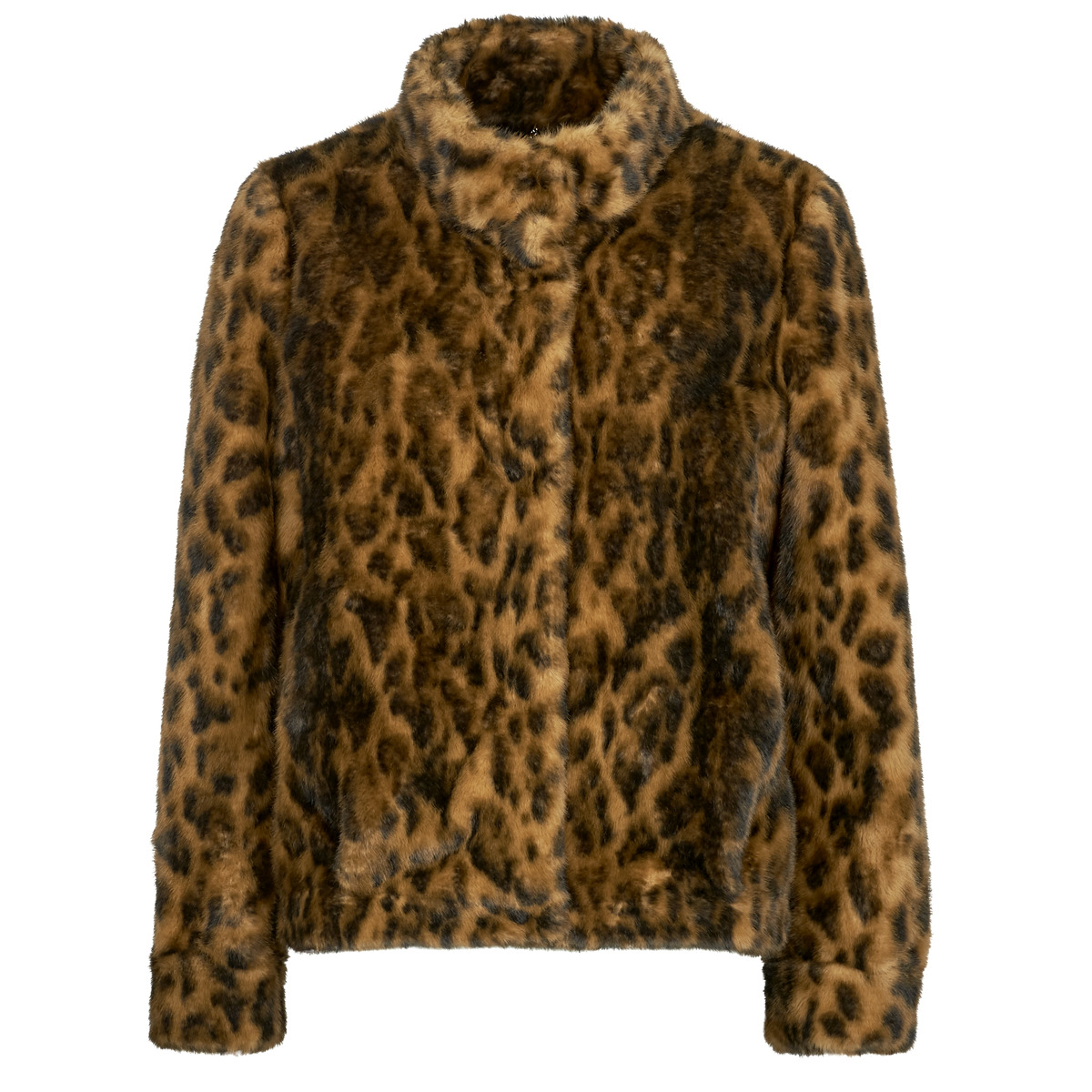 Παλτό Guess LUNA FAUX FURE LEOPARD