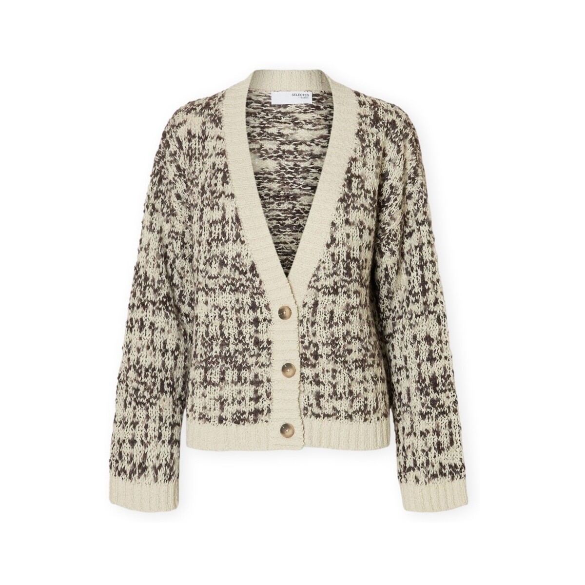 Μπουφάν / Ζακέτες Selected W Lindsay Cardigan - Birch/Delicious