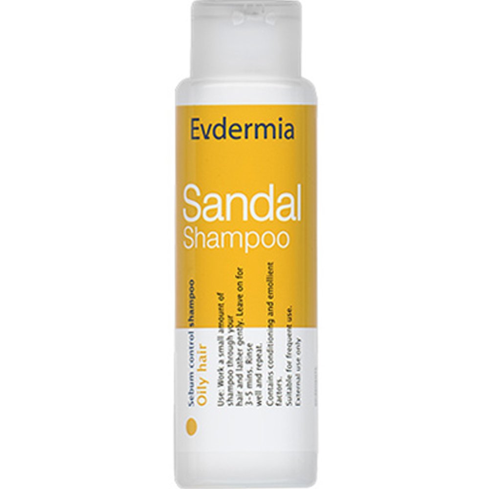 Evdermia Sandal Shampoo Σαμπουάν Περιποίησης Λιπαρών Μαλλιών με Τονωτικές, Ενυδατικές & Αντισμηγματορροϊκές Ιδιότητες 250ml