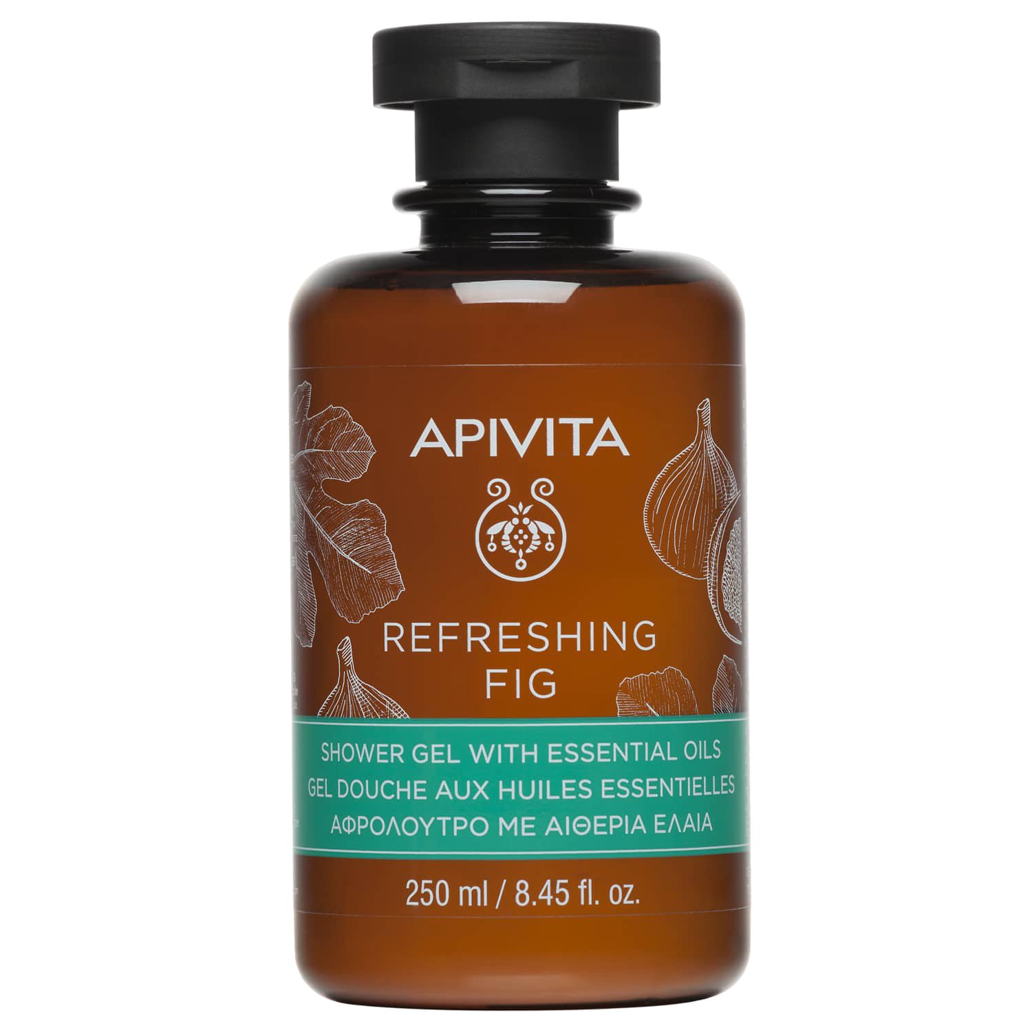 Apivita Refresing Fig Shower Gel Δροσερό Αφρόλουτρο με Αιθέρια Έλαια & Εκχύλισμα Σύκου 250ml