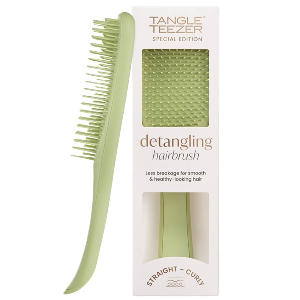 Tangle Teezer Special Edition The Ultimate Detangler Straight & Curly Hairbrush Βούρτσα για Εύκολο Ξεμπέρδεμα για Δυνατά & Σγουρά Μαλλιά 1 Τεμάχιο - Olive Green