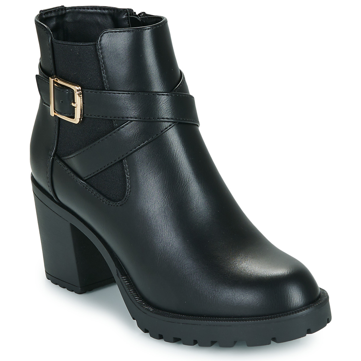 Μποτίνια Only ONLBARBARA-20 HEELED CROSS BUCKLE