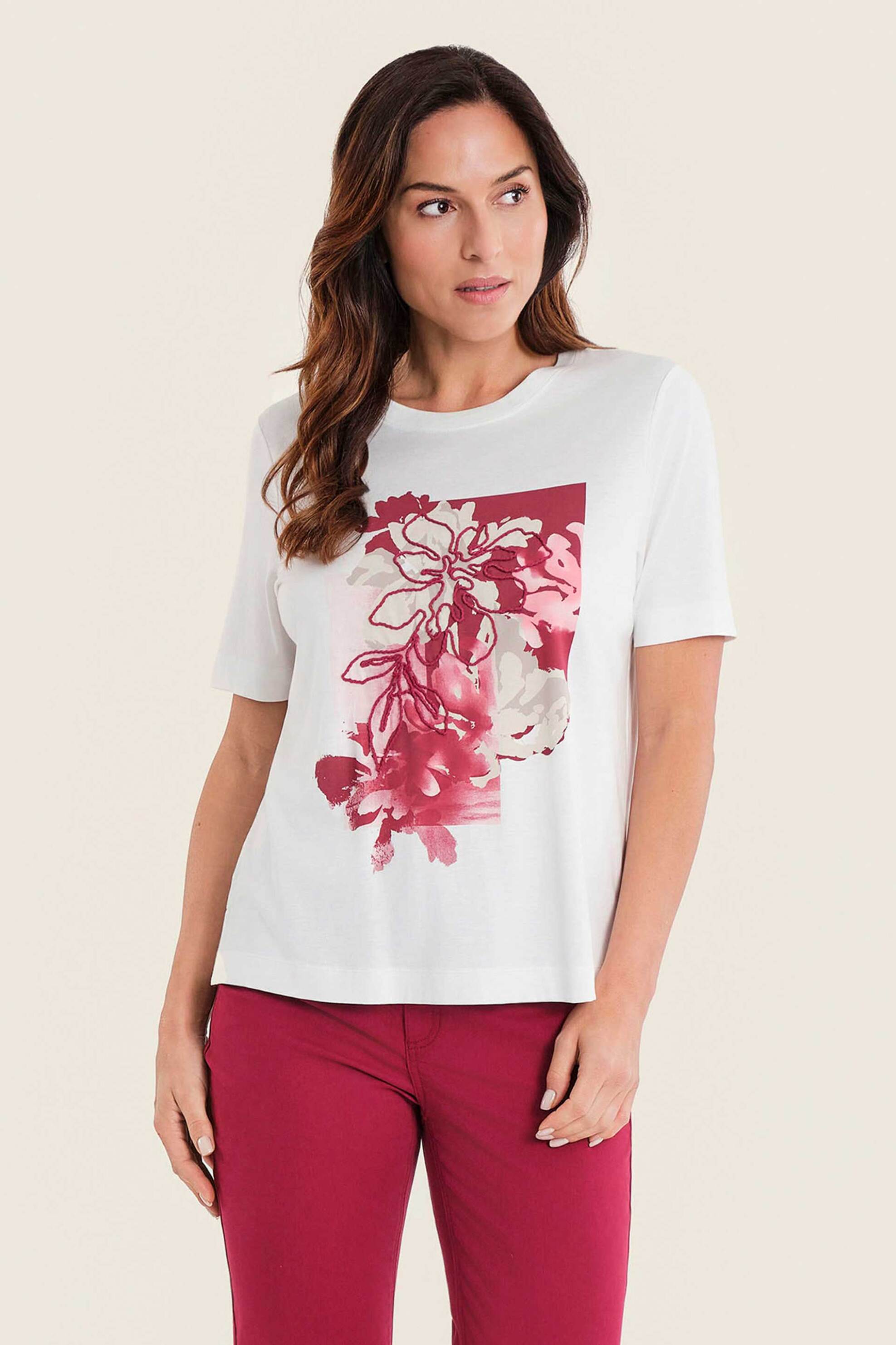 Gerry Weber γυναικείο Τ-shirt με print και κέντημα