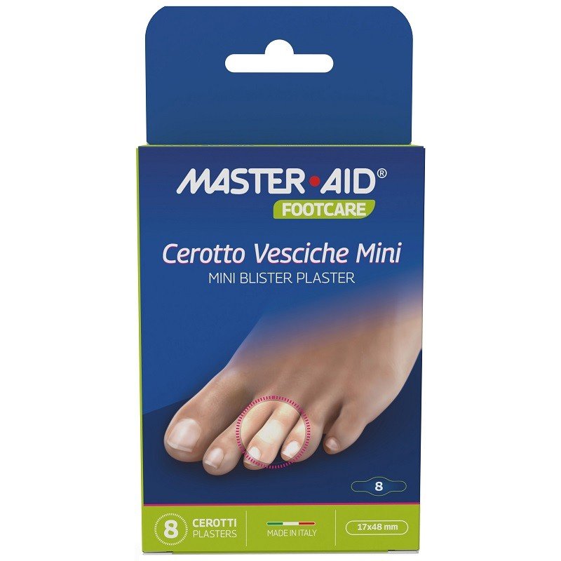 Master Aid Footcare Mini Blister Plaster Υδροκολλοειδές Επίθεμα για Φουσκάλες 8 Τεμάχια