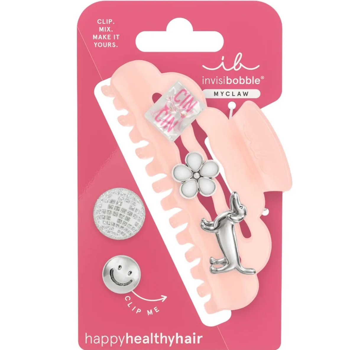Invisibobble Clipstar Myclaw Hug me, Baby Κλάμερ για Λεπτά & Κανονικά Μαλλιά & Charms Διάφορα Σχέδια για Μοναδικό Στυλ 1 Τεμάχιο