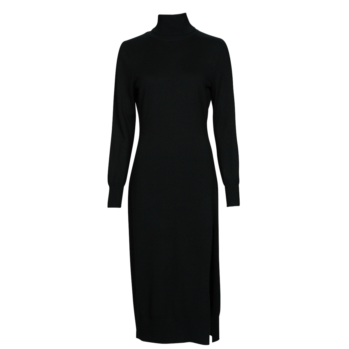 Μακριά Φορέματα MICHAEL Michael Kors TURTLE NK SLIT MIDI DRS