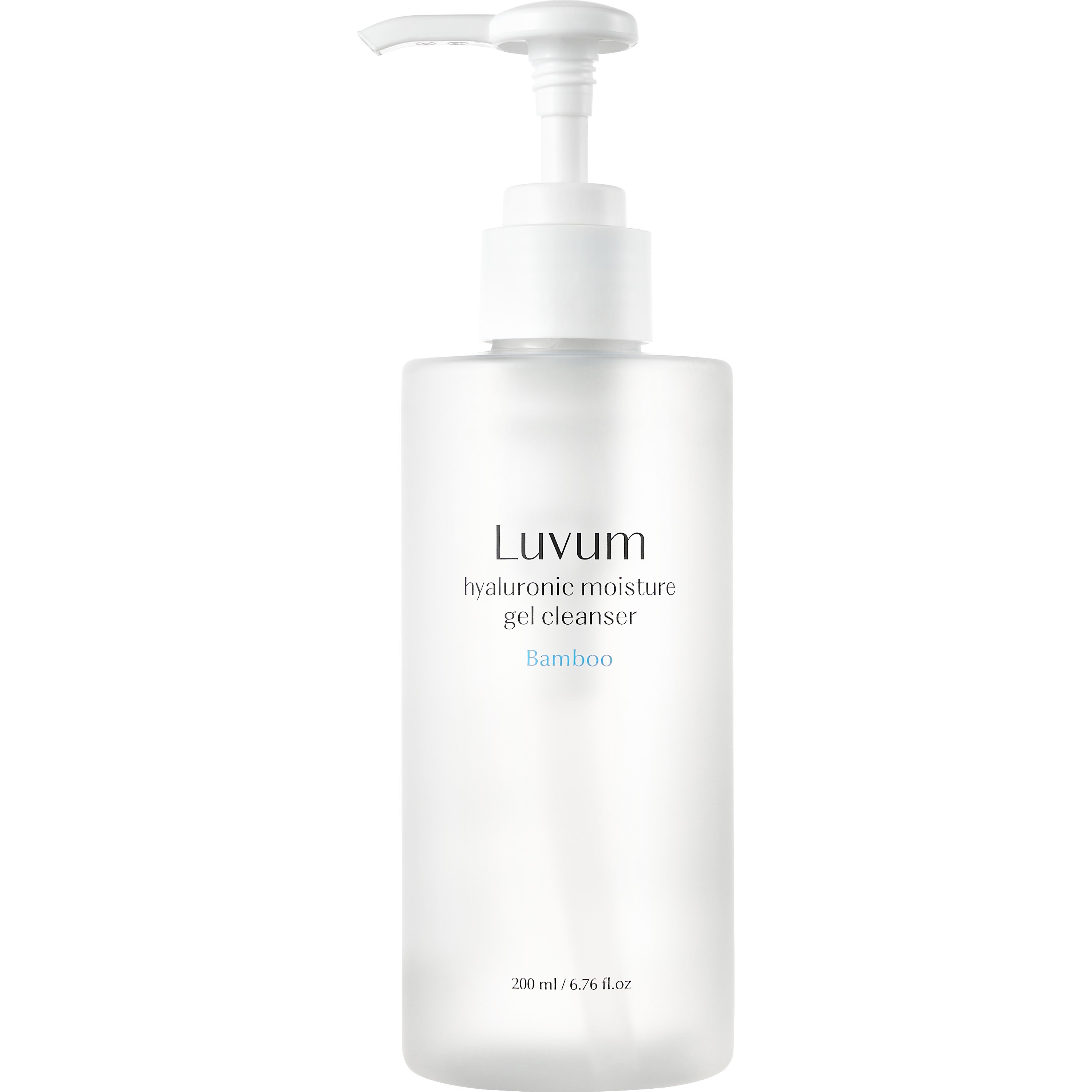 Luvum Hyaluronic Moisture Gel Bamboo Cleanser Σαπούνι σε Μορφή Τζελ με Νερό Μπαμπού & Υαλουρονικό Οξύ με Αντλία 200ml
