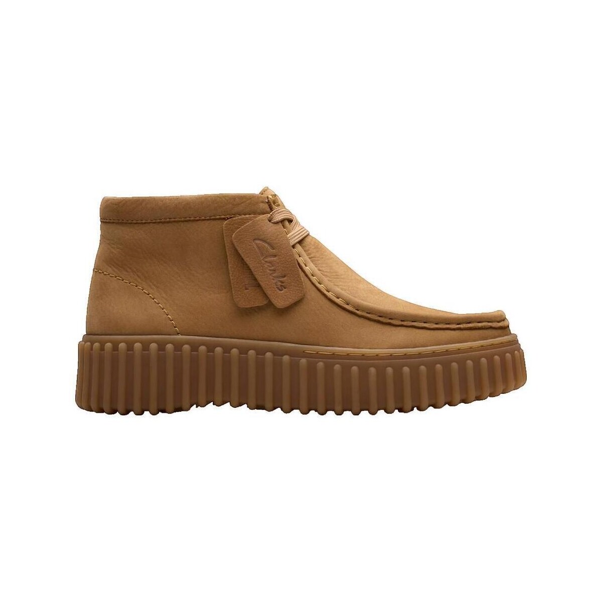 Ψηλά Sneakers Clarks Chaussures Baskets montantes Torhill Moss cuir fauve