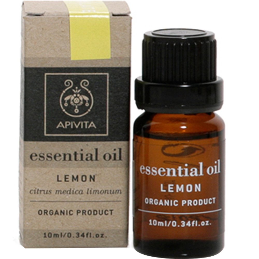 Apivita Lemon Essential Oil Πολυχρηστικό Αιθέριο Έλαιο Αρωματοθεραπείας από Λεμόνι με Διεγερτικές, Τονωτικές & Καθαριστικές Ιδιότητες 10ml