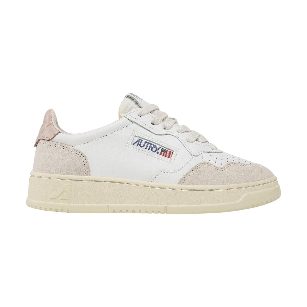 Xαμηλά Sneakers Autry Medalist Leather Low White Pink (Women's)