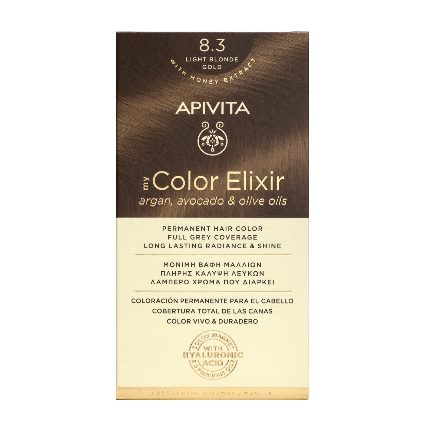 Apivita My Color Elixir Permanent Hair Color Μόνιμη Βαφή Μαλλιών Χωρίς Αμμωνία που Σταθεροποιεί & Σφραγίζει το Χρώμα 1 Τεμάχιο