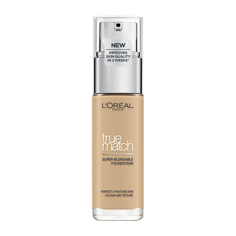 L'Oreal Paris True Match Foundation 30ml Υγρό Make up που Καλύπτει τις Ατέλειες, Περιποιείται & Φροντίζει την Επιδερμίδα - 3N Creamy Beige