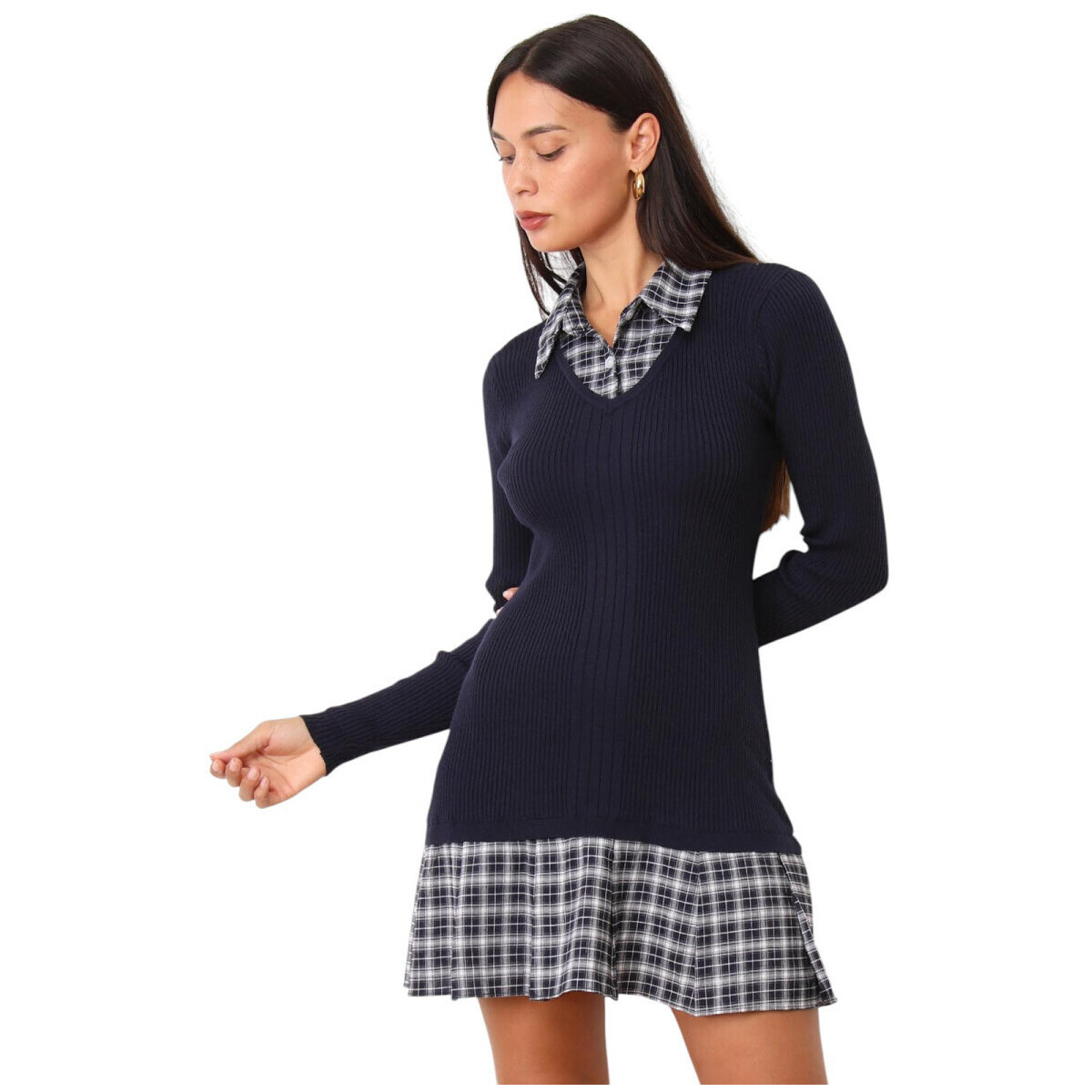 Κοντά Φορέματα La Modeuse 76141_P180245