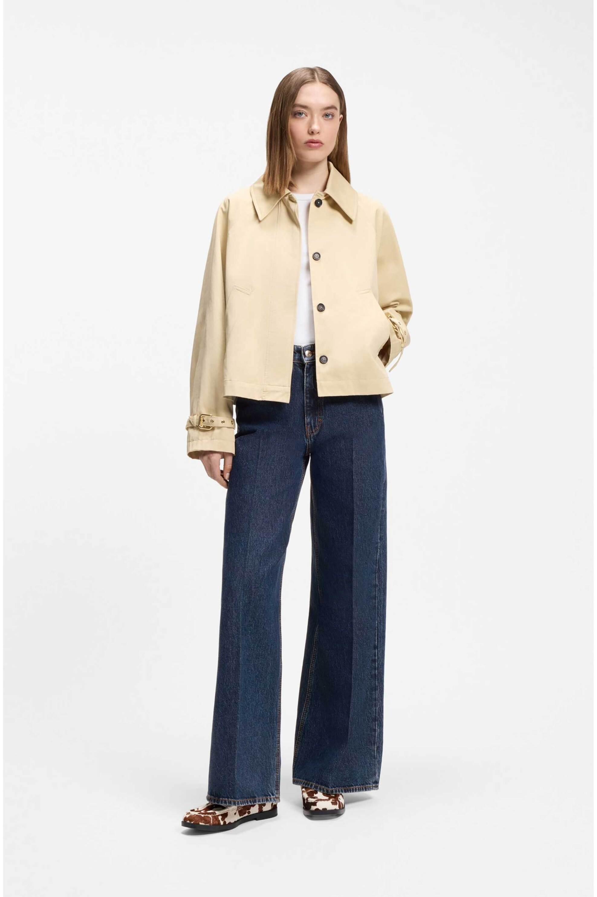 Hugo γυναικείο ψηλόμεσο τζιν παντελόνι Wide Leg "937_16"