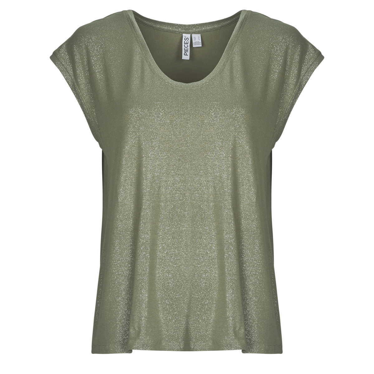T-shirt με κοντά μανίκια Pieces PCALICE SS GLITTER TEE