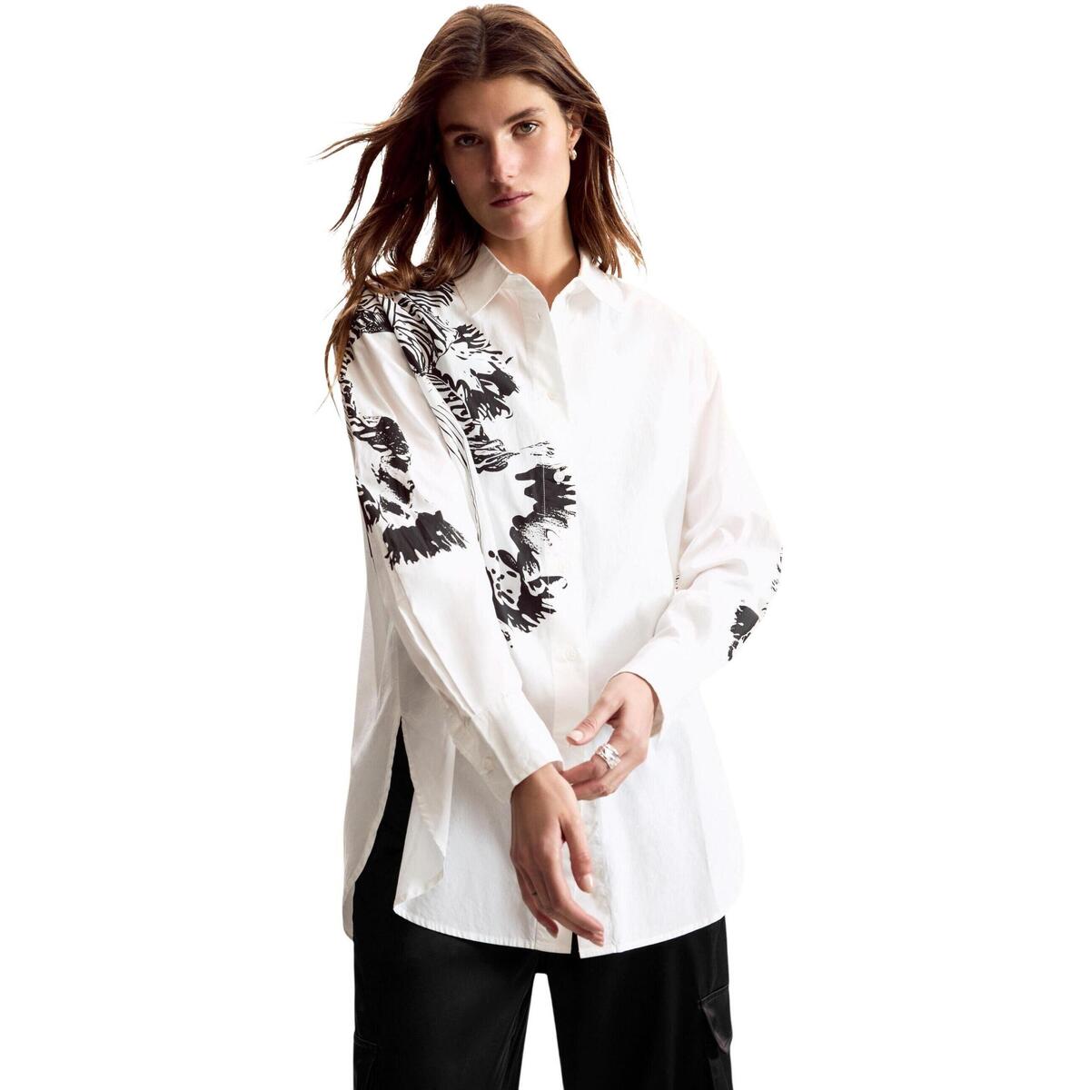 Πουκάμισα Desigual CAM_ORCHID_LACROIX 26SWCW29