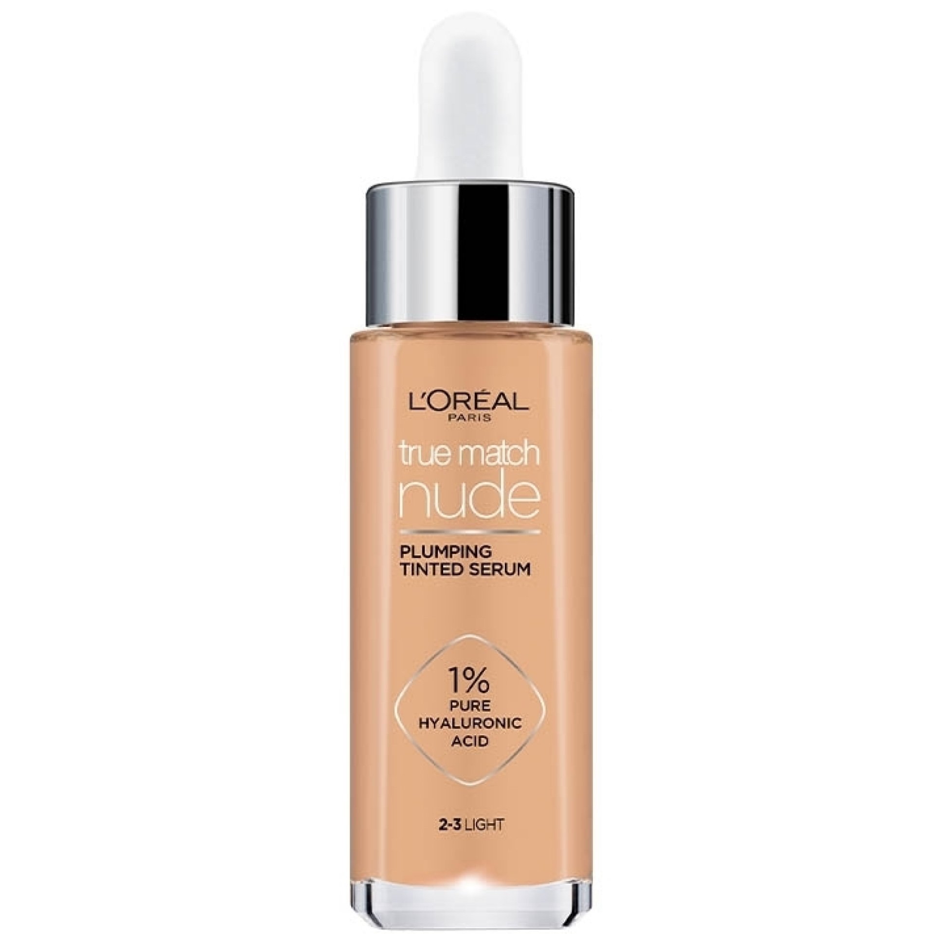 L'Oreal Paris True Match Nude Plumping Tinted Serum Υγρό Make up - Ορός Προσώπου που Καλύπτει τις Ατέλειες & Περιποιείται την Επιδερμίδα 30ml - 2/3 Light