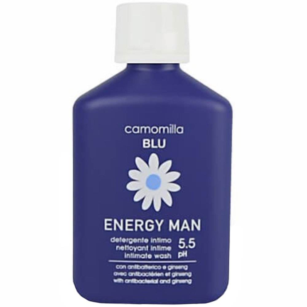 Camomilla Blu Energy Man Intimate Wash Απαλή Λοσιόν Καθαρισμού Ανδρών για την Ευαίσθητη Περιοχή με Εκχύλισμα Τζίσενγκ 50ml