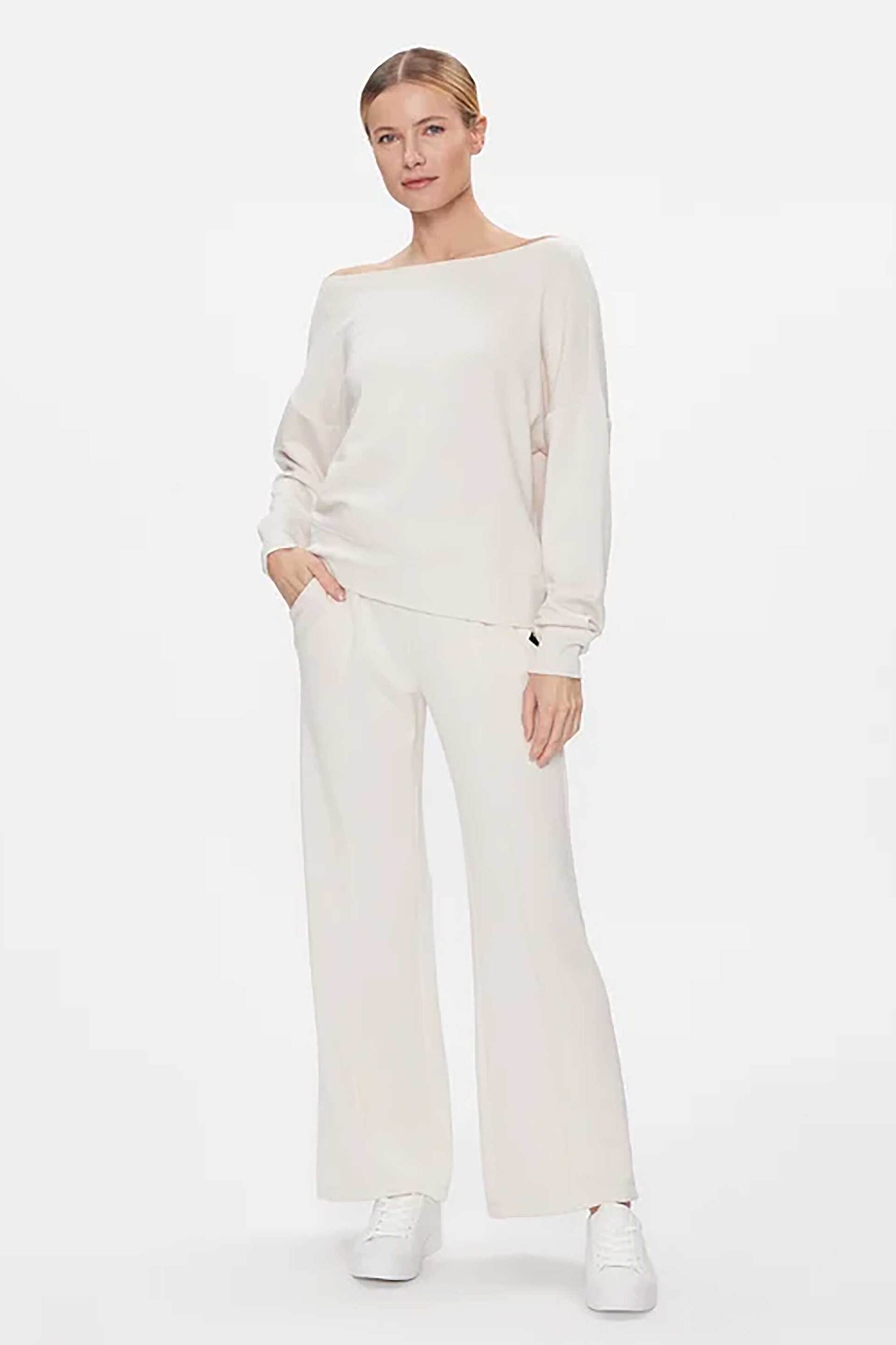 DKNY γυναικείο παντελόνι μονόχρωμο Straight Fit
