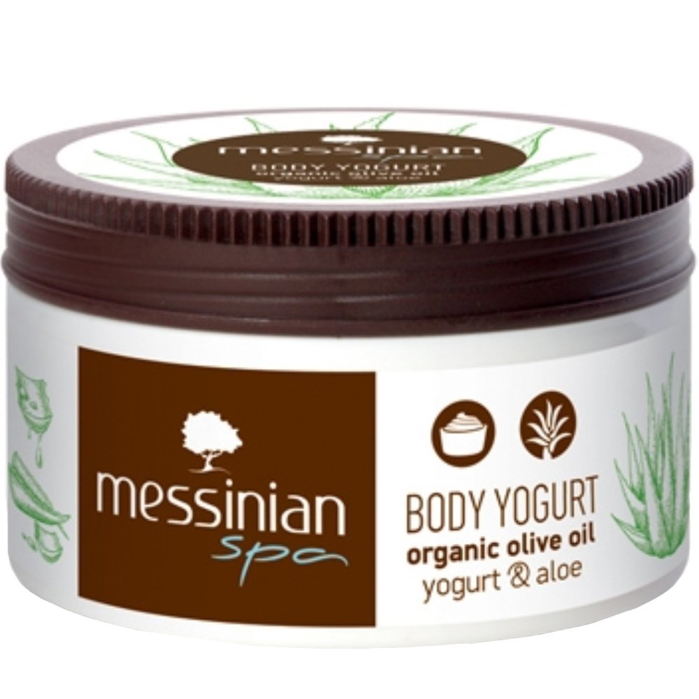 Messinian Spa Organic Olive & Aloe Body Yogurt Ενυδατική Κρέμα Σώματος με Απολαυστικό Φυσικό Άρωμα με Βιολογικό Ελαιόλαδο Γιαούρτι & Αλόη 250ml