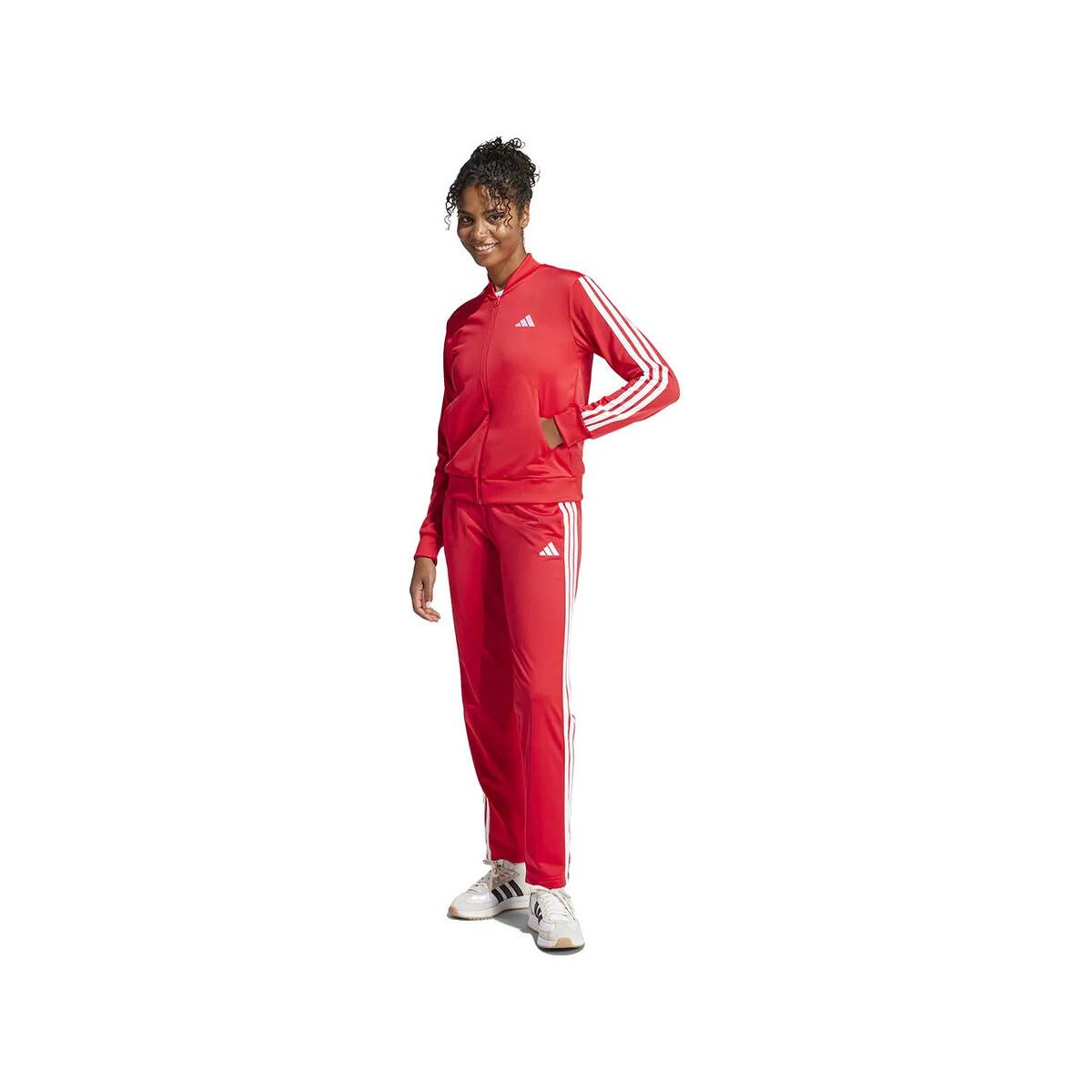 Ζακέτα adidas Ensemble de survêtement Essentials 3 Stripes rouge