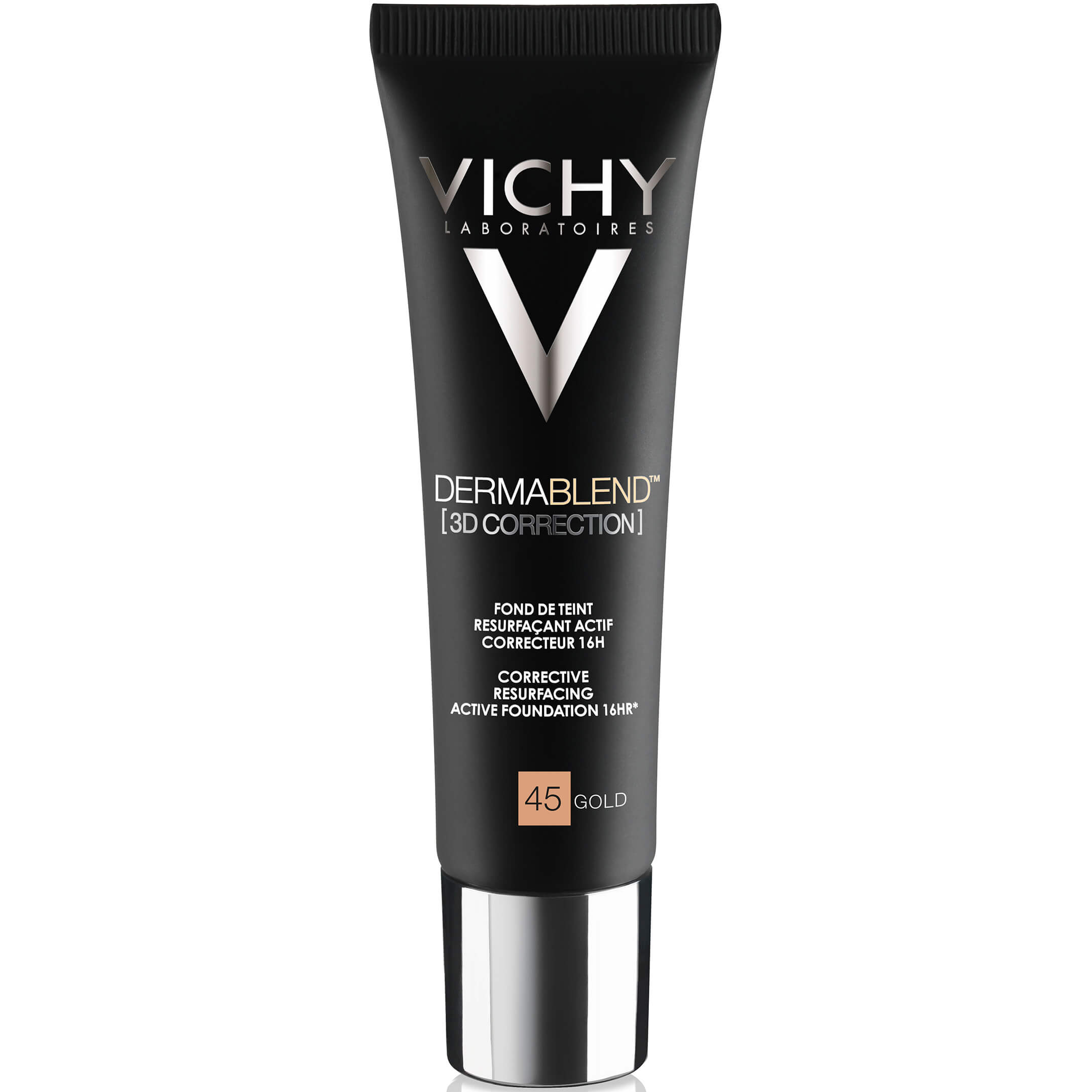 Vichy Dermablend 3D Make Up Ενεργής Διόρθωσης 16 Ωρών Υψηλής Κάλυψης για την Άμεση Διόρθωση του Χρωματικού Τόνου 30ml - 45 Gold
