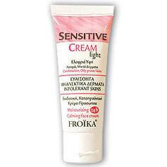 Sensitive Cream Light 40ml - Froika,Ενυδατική Καταπραϋντική Κρέμα Προσώπου Ελαφριάς Υφής για το Ευαίσθητο - μη Ανεκτικό Δέρμα