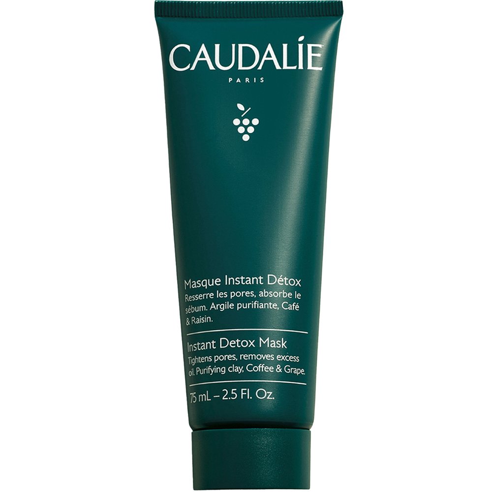 Caudalie Instant Detox Mask Μάσκα Καθαρισμού, Αποτοξίνωσης Προσώπου με Άργιλο, Καφέ & Σταφύλι 75ml